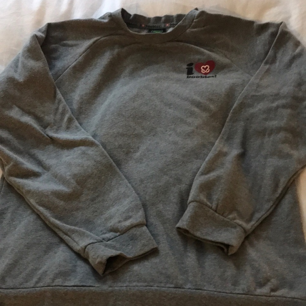 I ❤️ Boobies sweatshirt